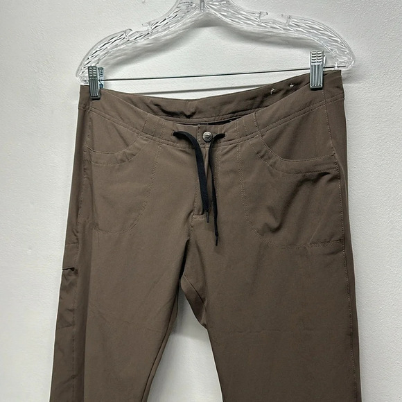 Patagonia Pants All Out Capilene Low Tide Cropped Straight Leg Brown Womens 8 - Picture 2 of 11